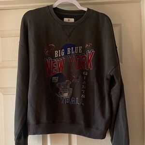 American Eagle Outfitters Charcoal New York Giants Graphic Sweatshirt Sz M.